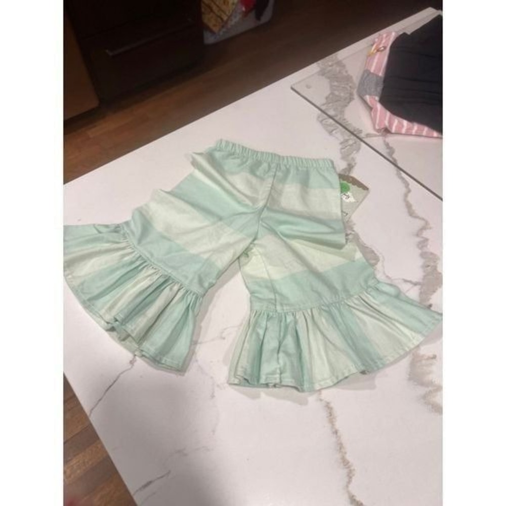 Persnickety Striped Bell Ruffles Size 3-6 months NWT